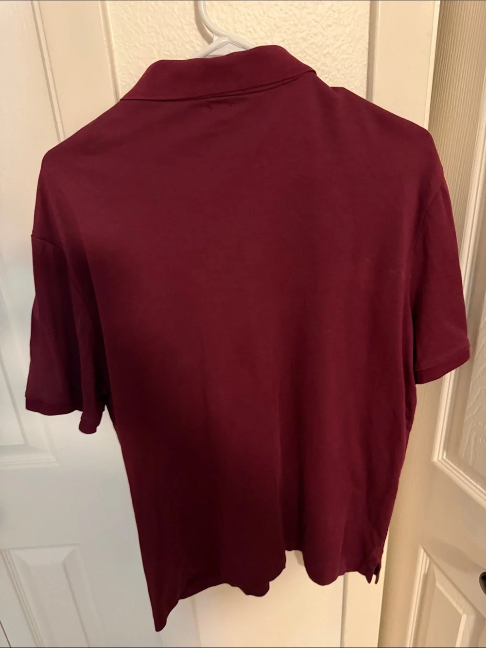 Polo by Ralph Lauren Men's Maroon Short Sleeve Polo with Embroidered Pony